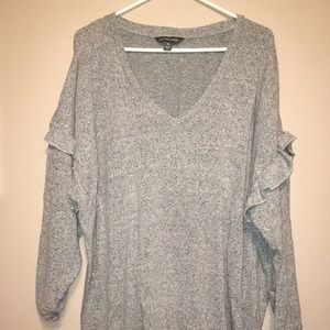Alexander Jordan Gray Sweater with Fancy Sleeves